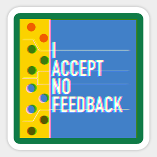 No feedback Sticker